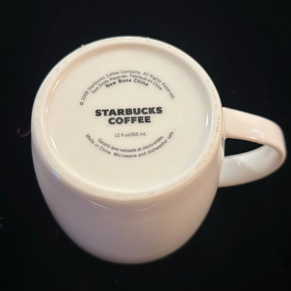 Starbucks Green Logo Bone China Mug 2008